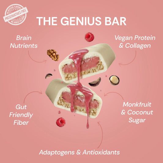 White Chocolate Raspberry - Collagen & Protein Bites | Pack of 10