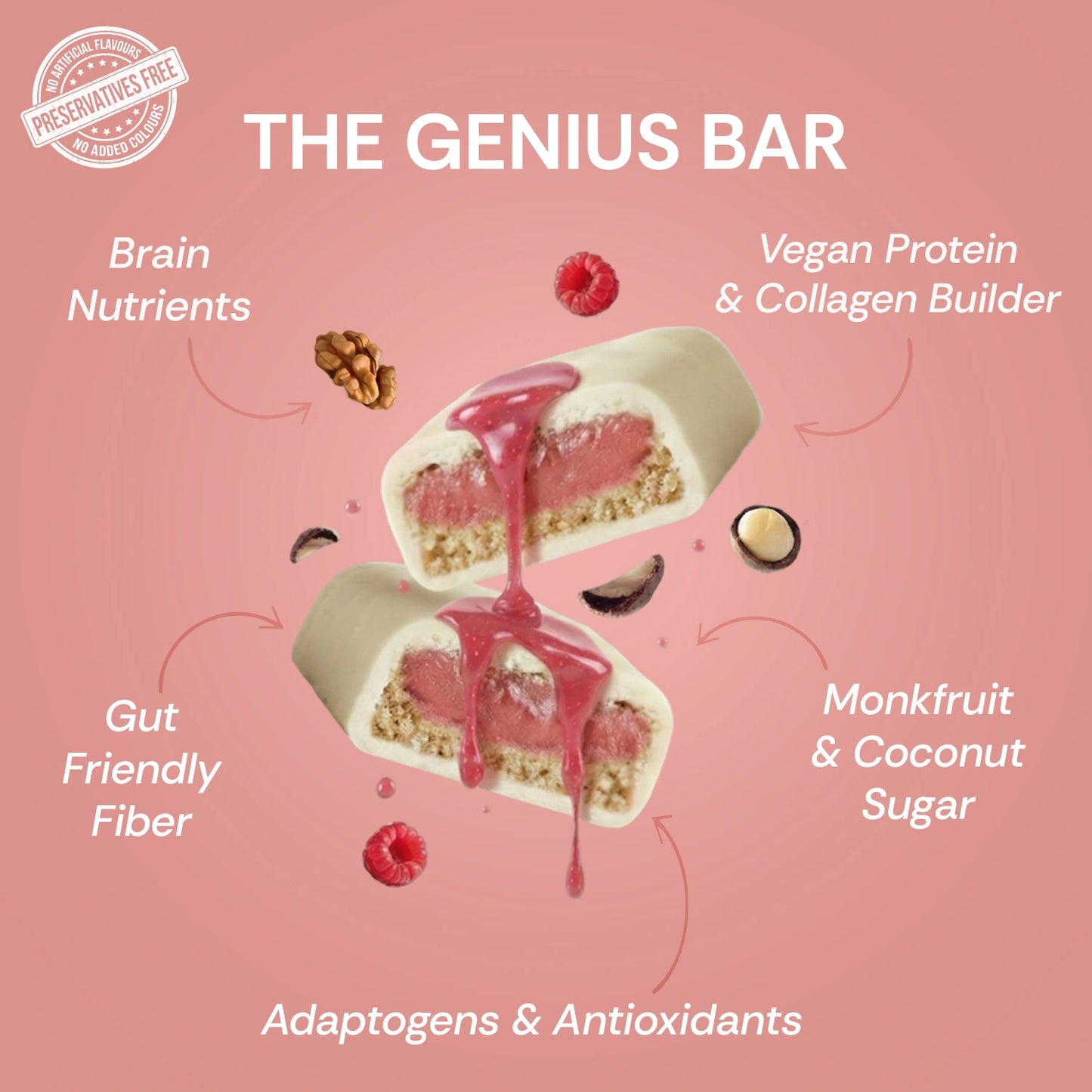 White Chocolate Raspberry - Collagen Builder & Protein Bites