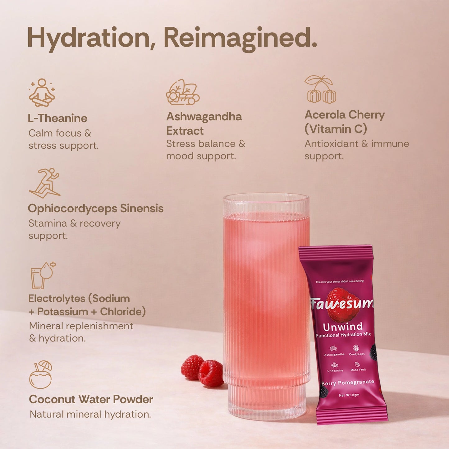 Berry Pomegranate Unwind Hydration Mix | Pack of 10