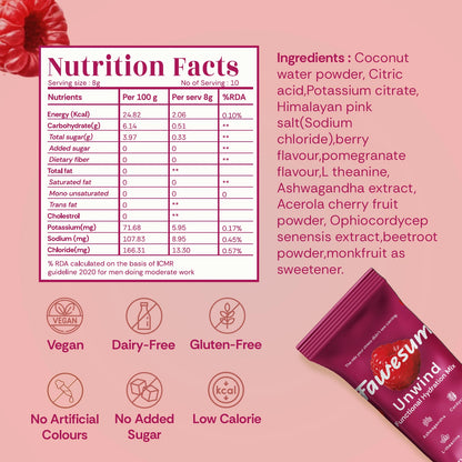 Berry Pomegranate Unwind Hydration Mix | Pack of 10
