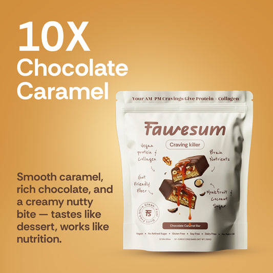 Chocolate Caramel - Collagen & Protein Bites | Pack of 10