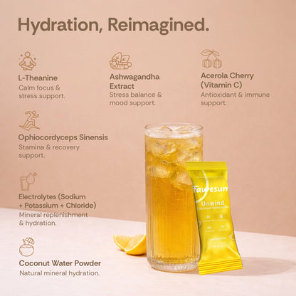 Lemonade Unwind  Hydration Mix | Pack of 10