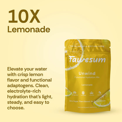 Lemonade Unwind  Hydration Mix | Pack of 10