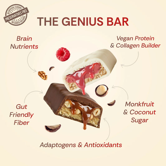Chocolate Caramel & Raspberry - Collagen Builder & Protein Bites | Variety Pack of 10
