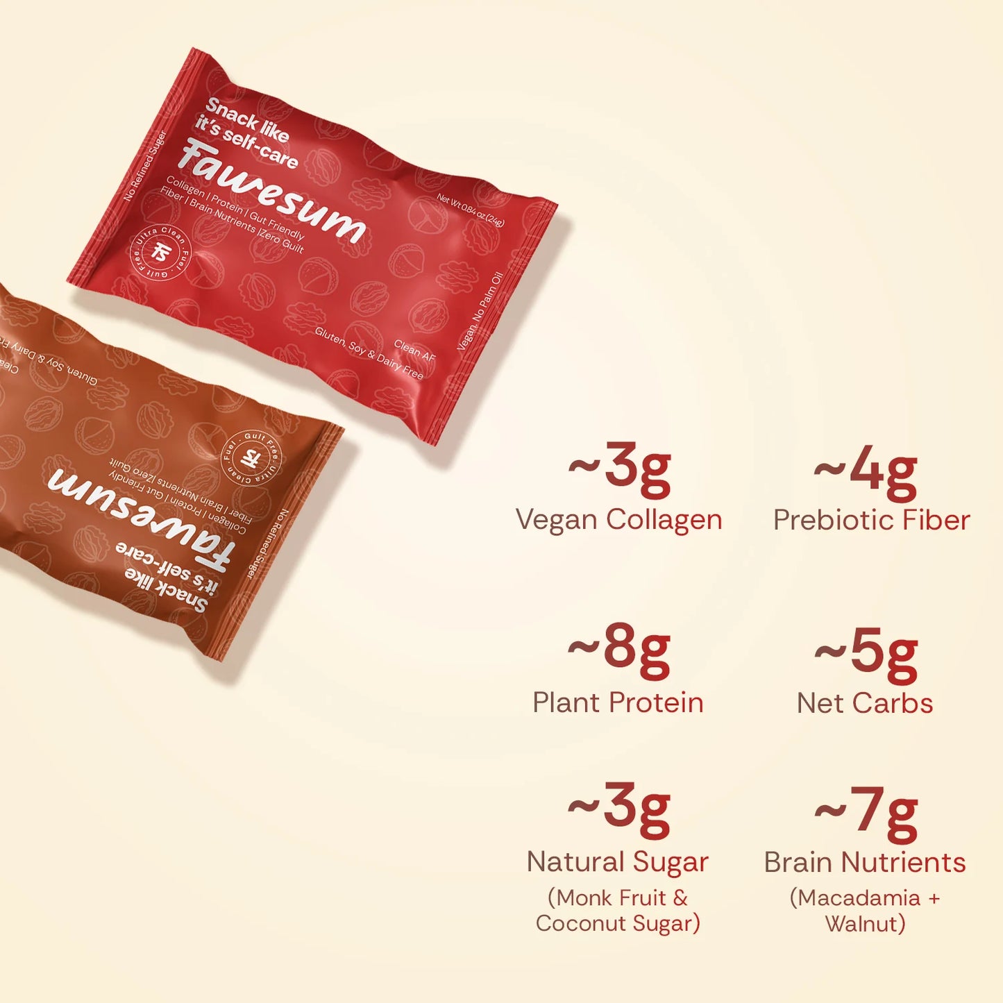 Chocolate Caramel & Raspberry - Collagen & Protein Bites | Variety Pack of 10