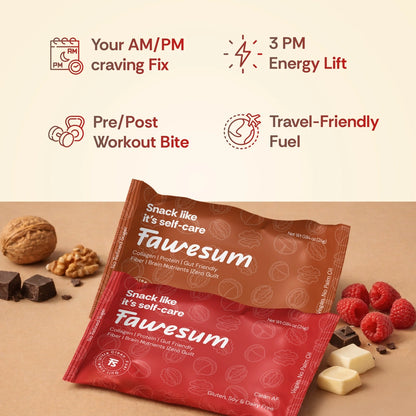 Chocolate Caramel & Raspberry - Collagen & Protein Bites | Variety Pack of 10